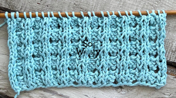 How to knit the Bubble Rib stitch (4 rows only!)