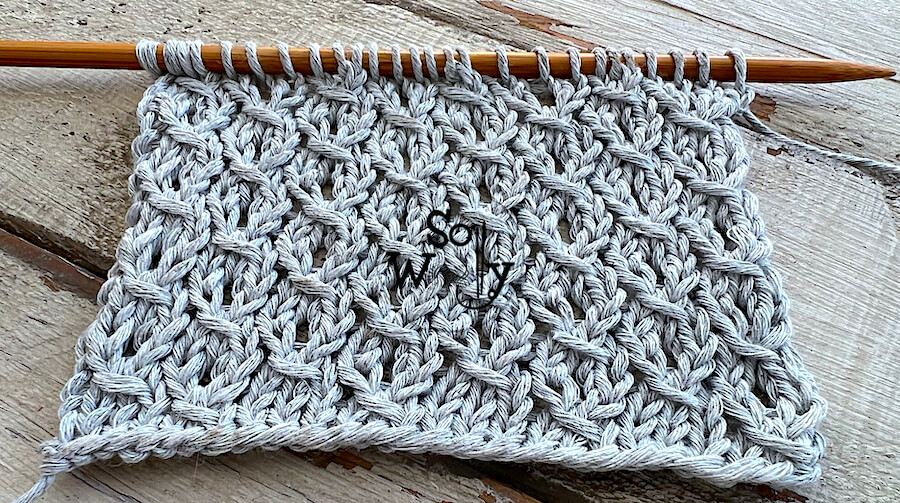 How to knit the Chestnut stitch pattern (4 rows only!) - So Woolly