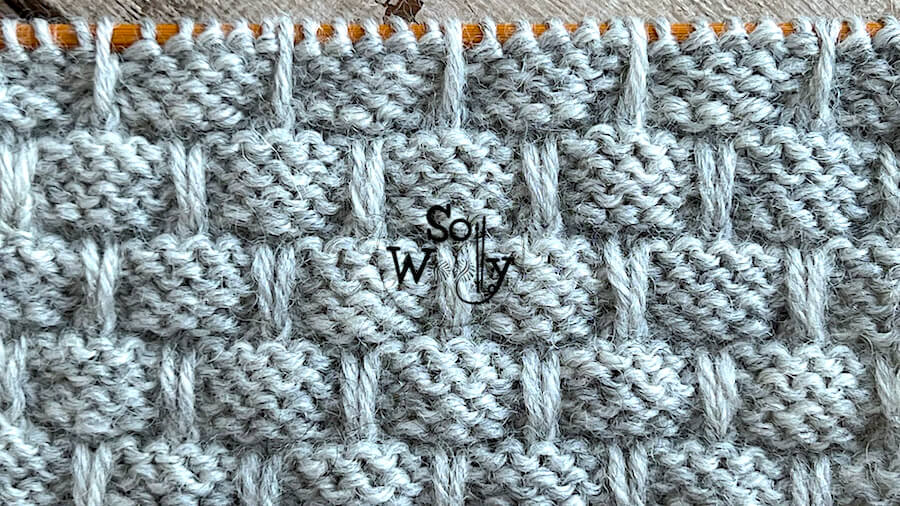 How to knit the Textured Ribbons stitch pattern