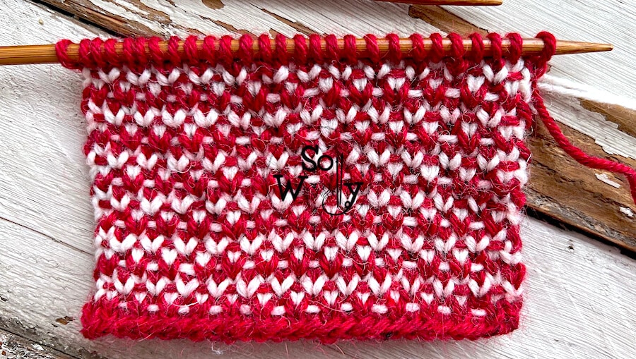 How to Knit the Two-Color Linen Stitch