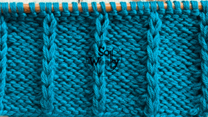 How to knit the Embossed Braids stitch pattern