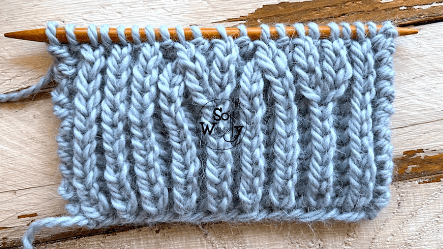 How to do Double Increases and Decreases in the Fisherman's Rib stitch (written pattern and tutorial). So Woolly.