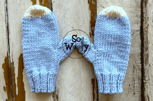 How to knit Easy Mittens in 3 sizes