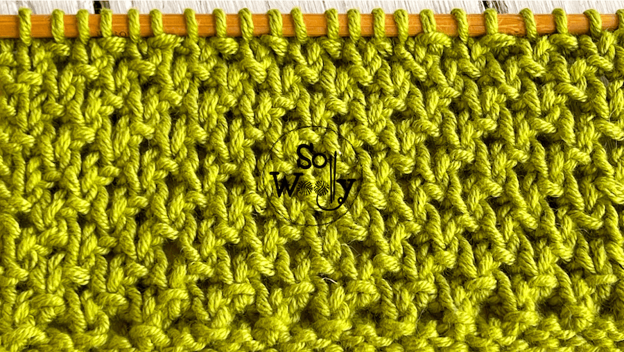 How to knit the Andalusian stitch pattern