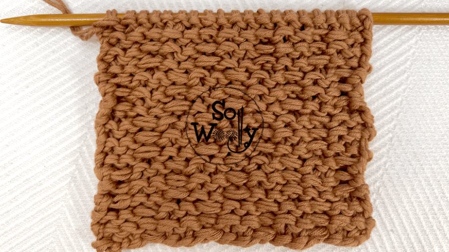 How to knit the Basketweave stitch (wrong side of the pattern). So Woolly.