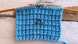 How to knit the Hurdle stitch 4 rows reversible and doesn't curl