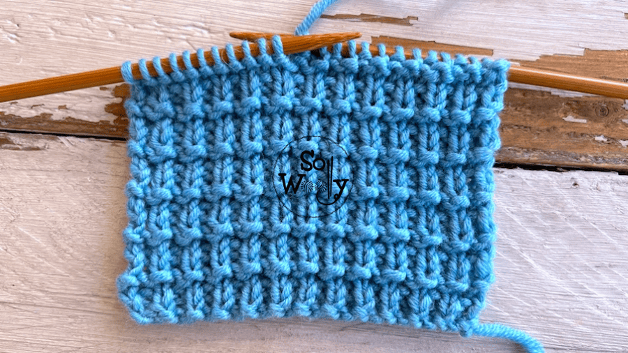 How to knit the Hurdle stitch 4 rows (reversible and doesn't curl!). So Woolly.