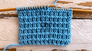 How to knit the Hurdle stitch pattern identical on both sides and lays flat