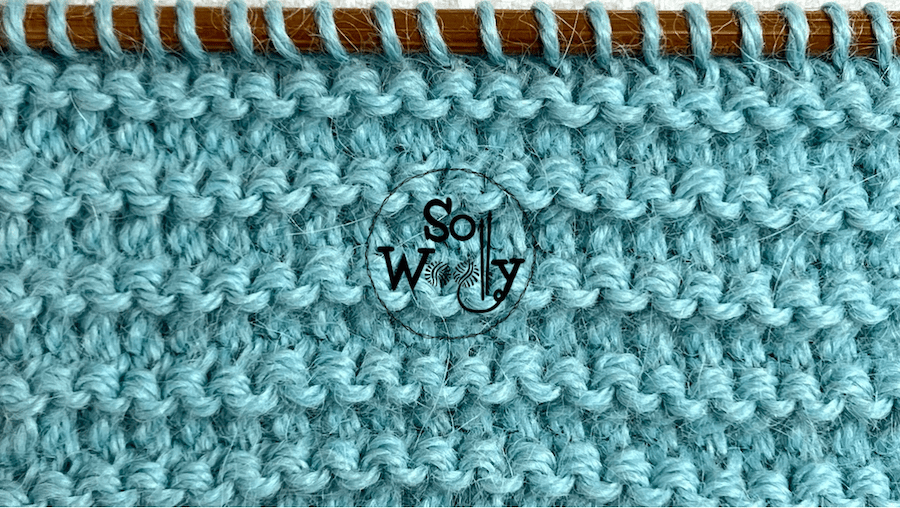 How to knit the Double Garter stitch pattern So Woolly