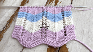 How to knit a gorgeous Chevron stitch pattern So Woolly