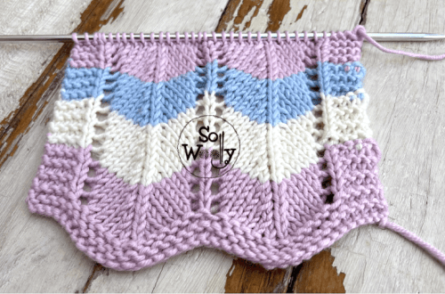 How to knit a gorgeous Chevron stitch pattern So Woolly