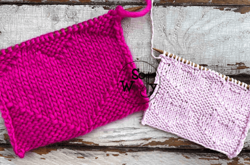 How to Knit Reversible Hearts a stitch pattern ideal for beginners