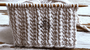 How to Knit a Super Textured Stitch Pattern in just two rows. So Woolly