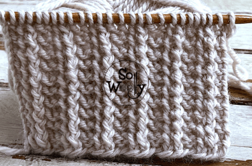 How to Knit a Super Textured Stitch Pattern in just two rows. So Woolly