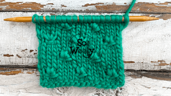 How to Knit the Knot Stitch Pattern (for extra texture!)