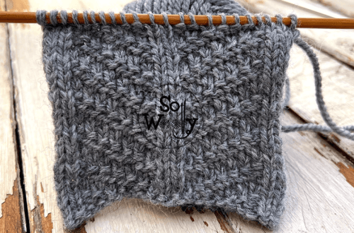 How to knit the reversible down arrow stitch a knit and purl easy pattern
