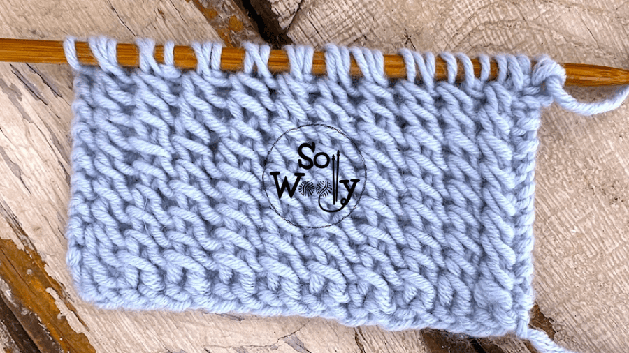 How to Knit an Amazing Herringbone Stitch (1 row!). So Woolly
