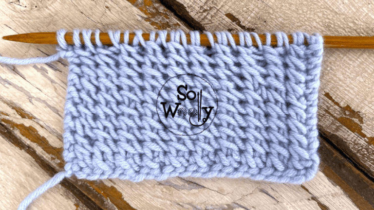 How To Knit An Amazing Herringbone Stitch (1-row-repeat!)