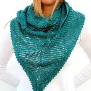 Easy Lace Shawl Knitting Pattern Printable PDF