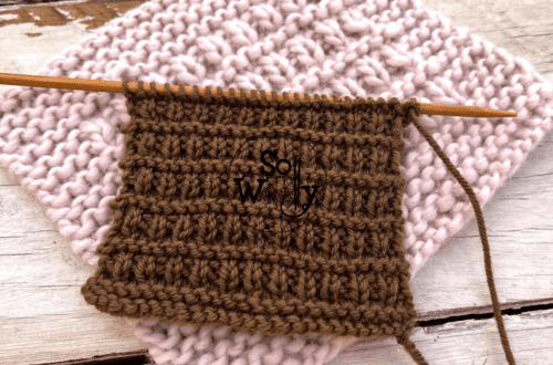 Vintage Knit and Purl Stitch Pattern that doesn't curl. So Woolly