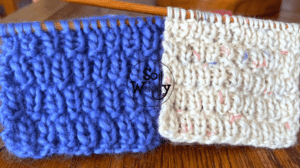 Grass stitch knitting