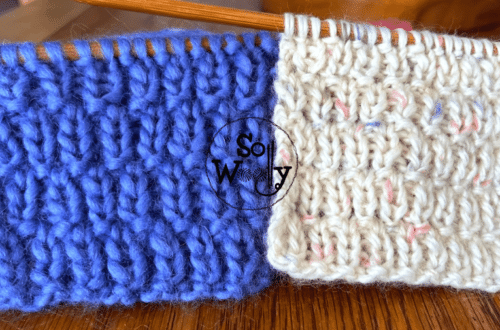 Grass stitch knitting