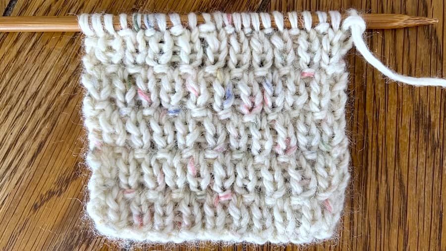 Grass stitch knitting pattern