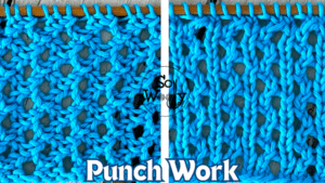 Punch Work Stitch Knitting