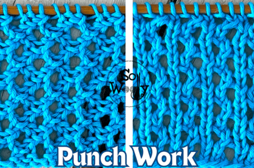 Punch Work Stitch Knitting