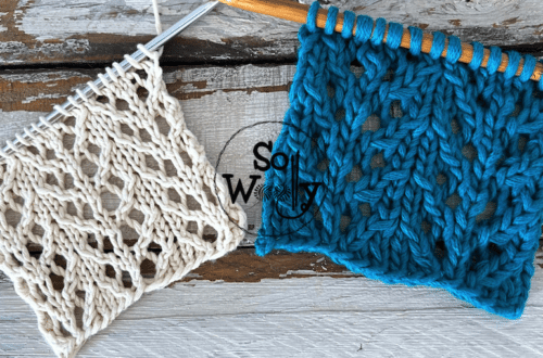4-row lace stitch