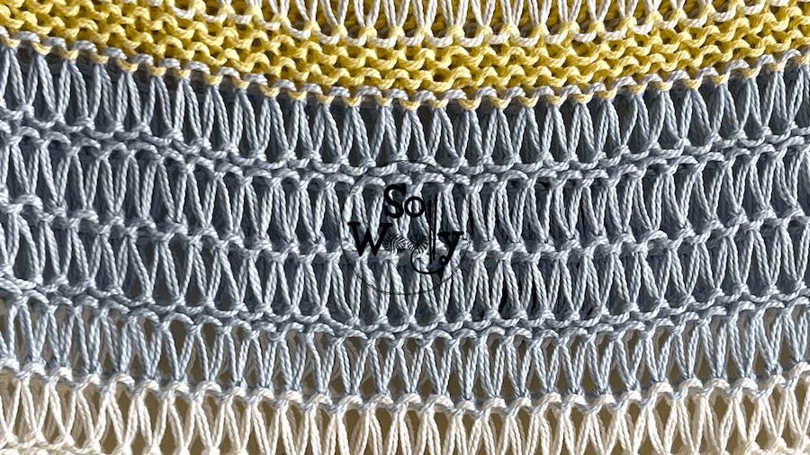 Openwork Garter Stitch Knitting