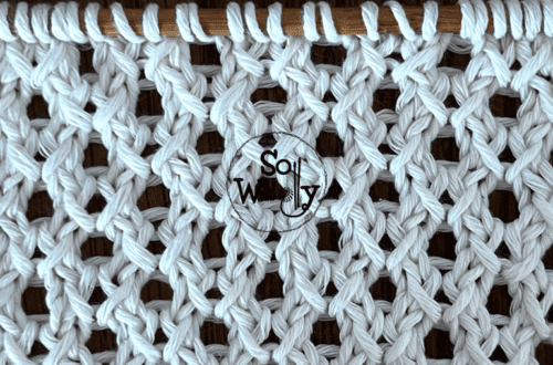 Little Diamonds Lace Knit Stitch