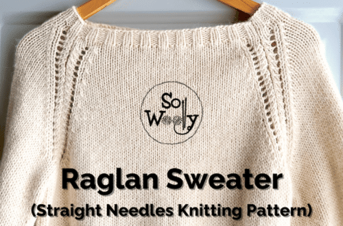 Raglan Sweater knitting