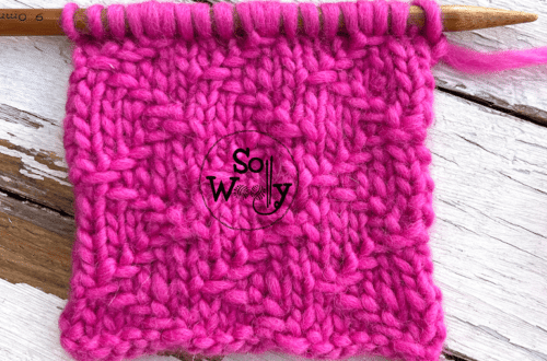 Woven ZigZag Knit Stitch