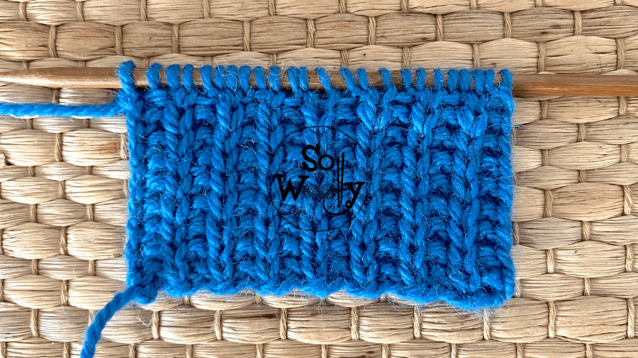 no-purling rib stitch