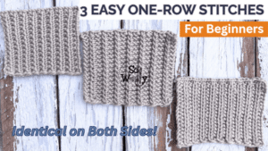3 Easy One Row Knitting