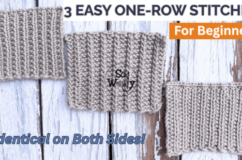 3 Easy One Row Knitting