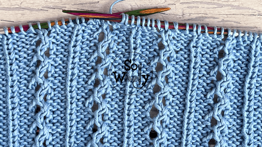 Easy four-row repeat lace