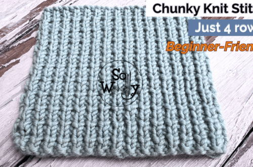 Chunky Knit Stitch Reversible