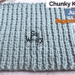 Chunky Knit Stitch Reversible