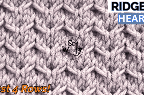 Ridged Hearts knitting pattern tutorial