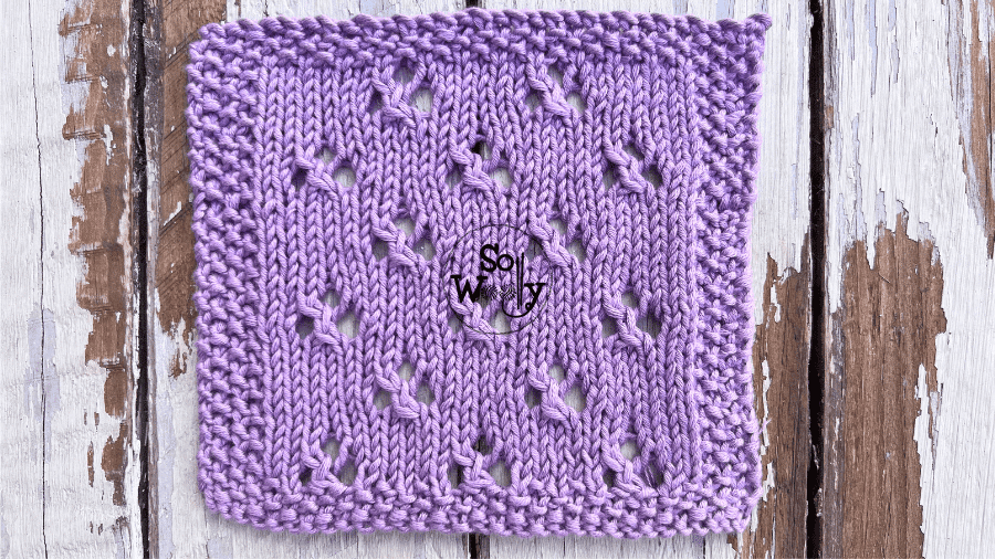 cloverleaf eyelets knitting pattern