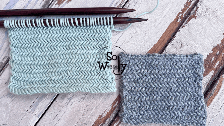 herringbone stitch knitting pattern