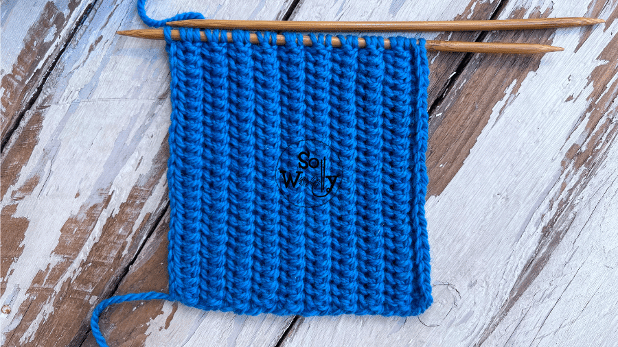 knitting scarf doesn't curl