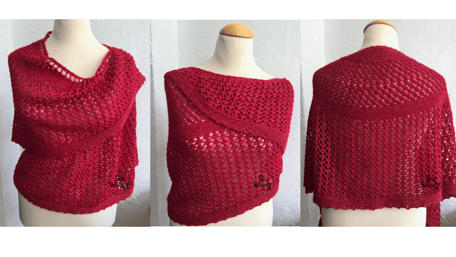 ways to wear lace shawl