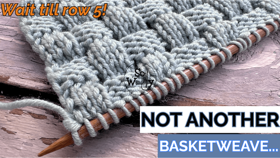 Basketweave Stitch Knitting Pattern