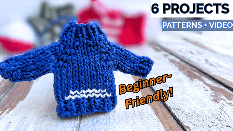 knitted Christmas ornaments for beginners