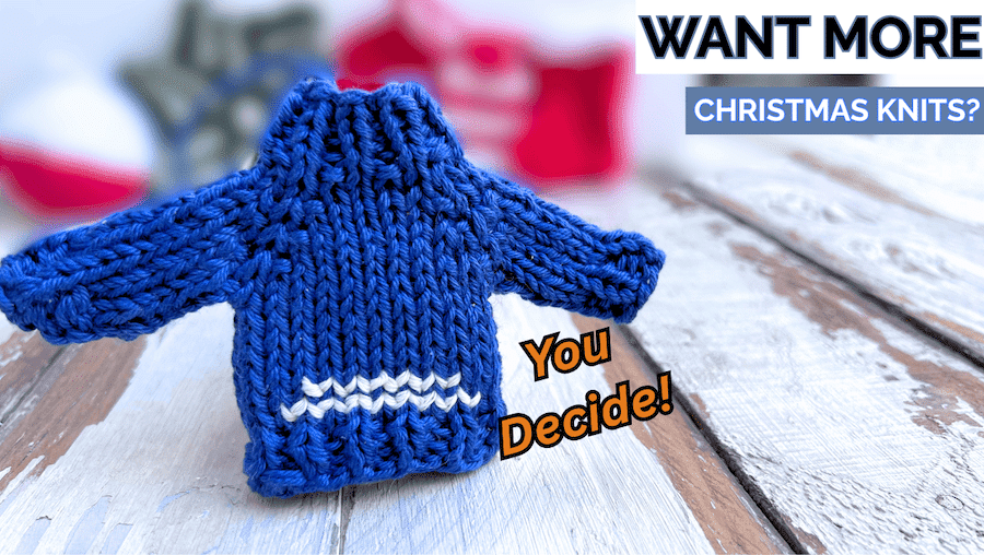 knitted Christmas ornaments free patterns