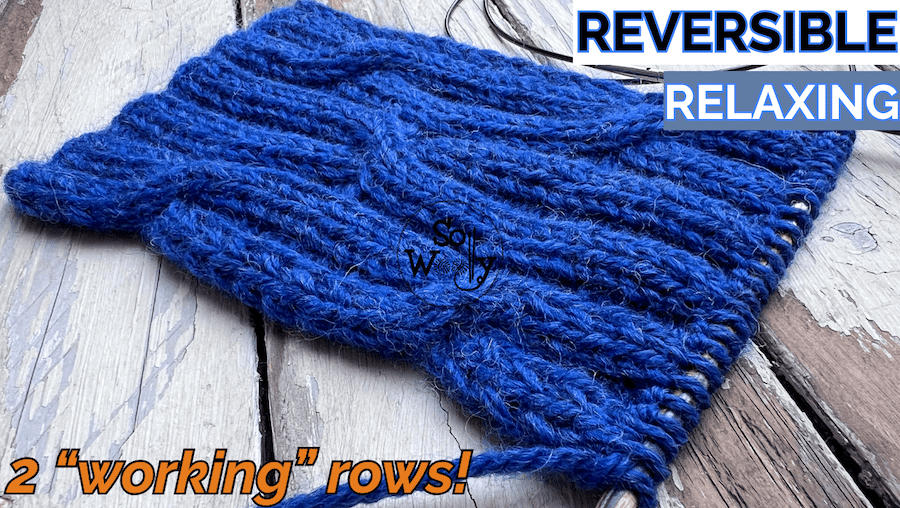 reversible cable knit stitch