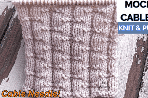 Mock Cables Knitting Pattern and Tutorial